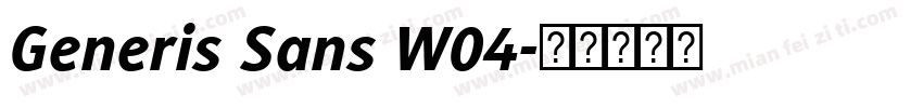 Generis Sans W04字体转换